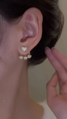 Timeless Full Diamond Heart Earrings for Everyday Sparkle