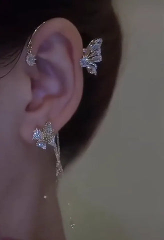 Dazzling Diamond Butterfly Earrings for Everyday Elegance