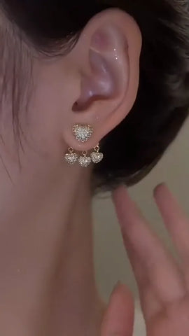 Timeless Full Diamond Heart Earrings for Everyday Sparkle