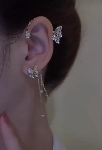 Dazzling Diamond Butterfly Earrings for Everyday Elegance