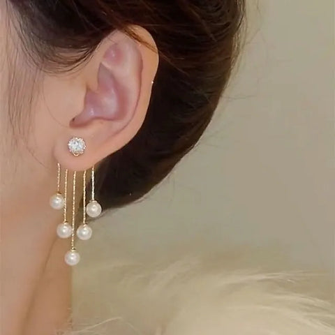 Delicate Tassel Fringe Earrings for Weddings & Special Occasions